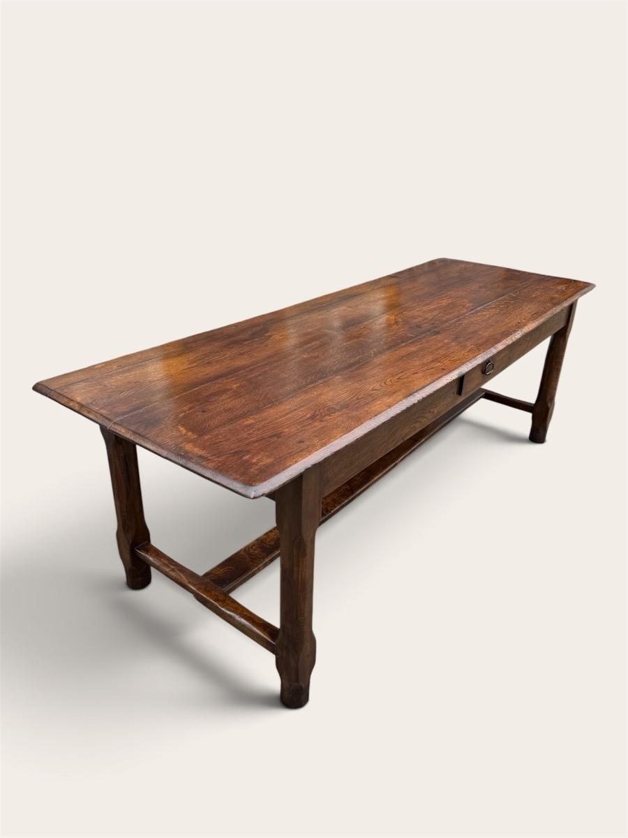 French farmhouse table ca 1800  238 cm