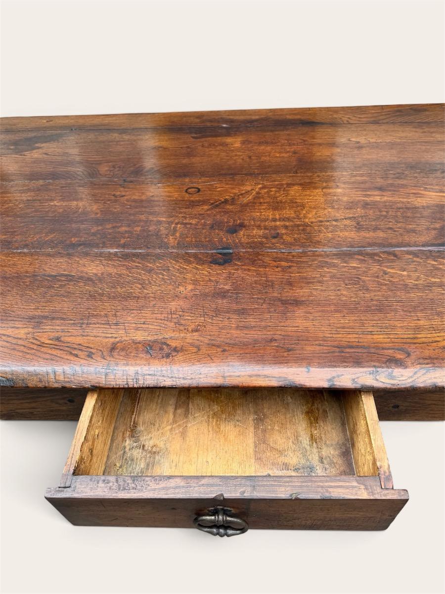 French farmhouse table ca 1800  238 cm