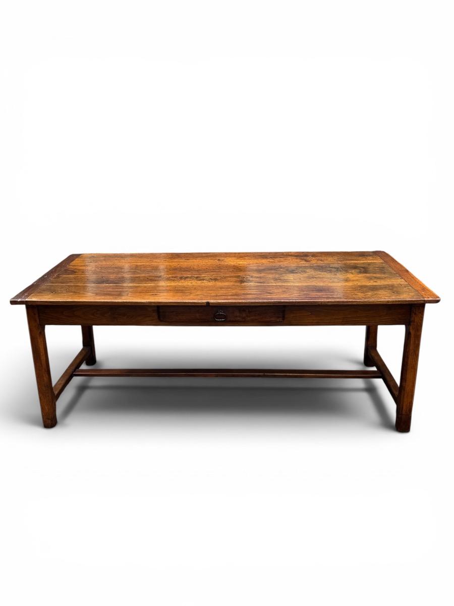 French farmhouse table in oak 208 cm