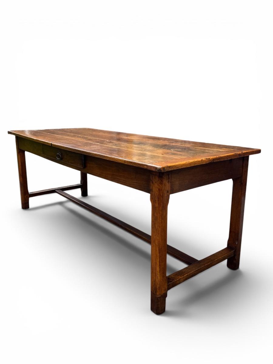 French farmhouse table in oak 208 cm