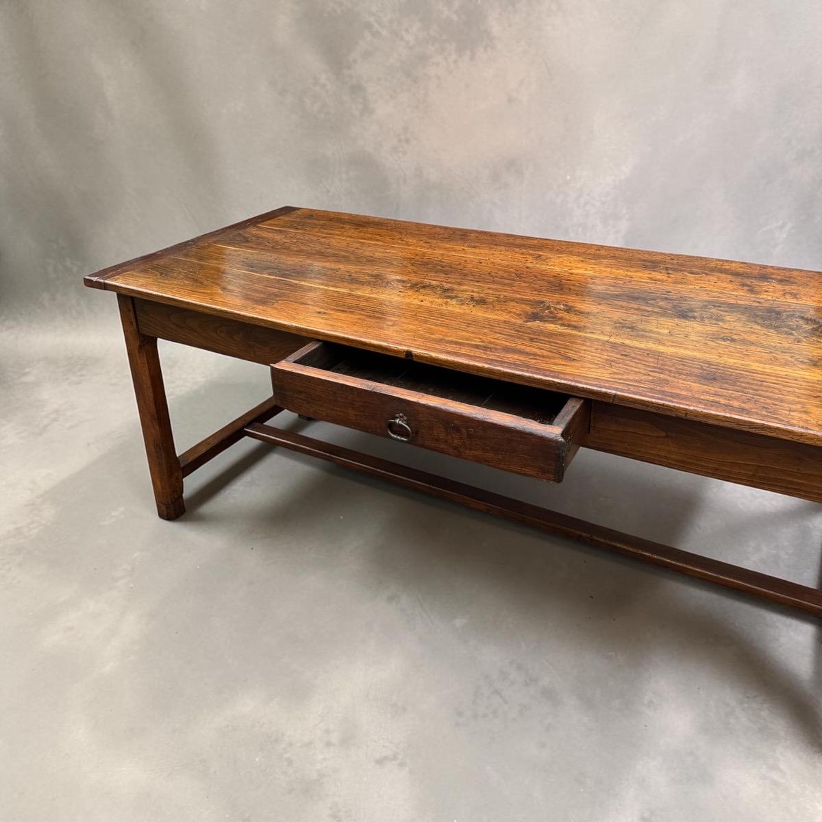 French farmhouse table in oak 208 cm