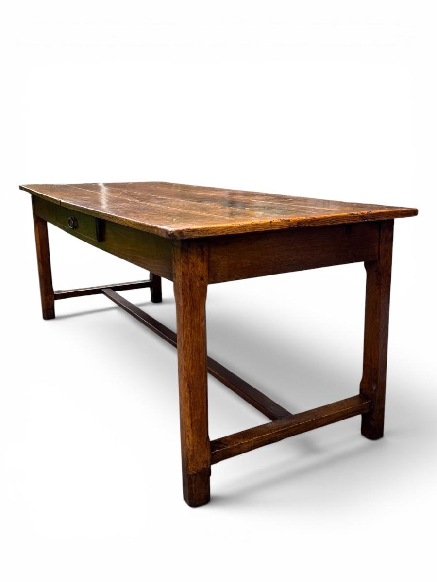 French farmhouse table in oak 208 cm