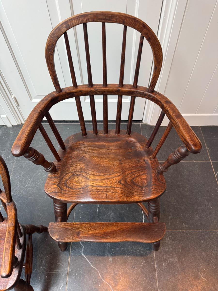 2 Windsor child chairs ca 1800