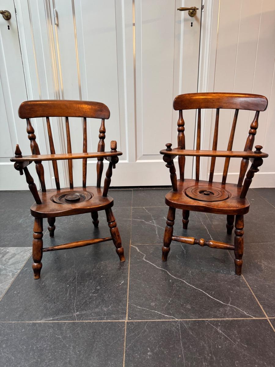 2 Windsor child’s chairs ca 1820