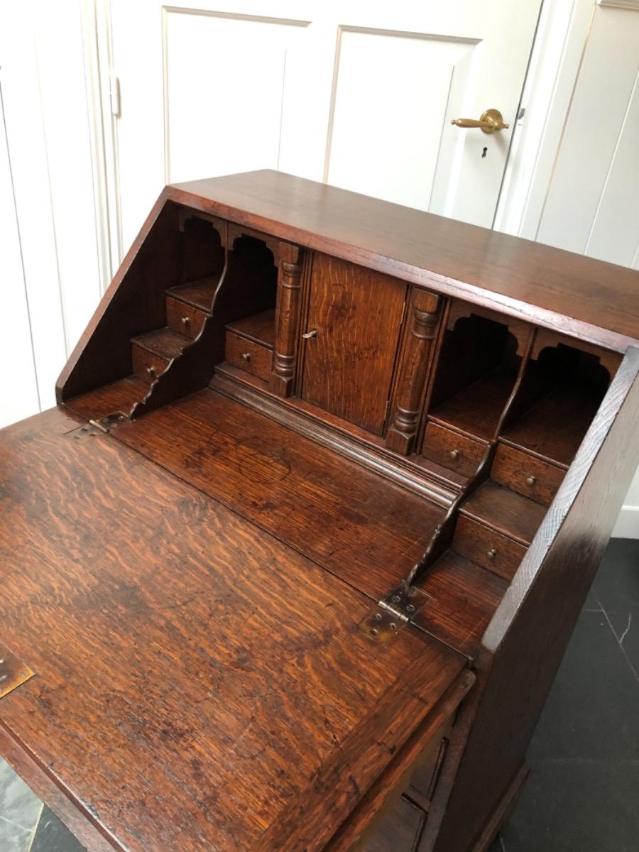 Creatie Kabelbaan Wieg Antieke Engelse secretaire ca 1900 - Furniture - Erik vd Berg