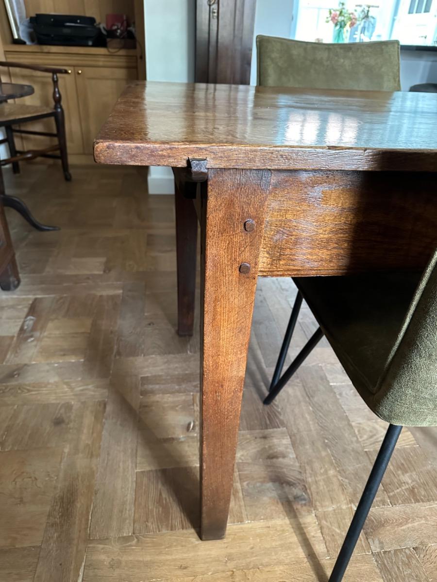 Antieke Franse eettafel boeren tafel eikenhout 