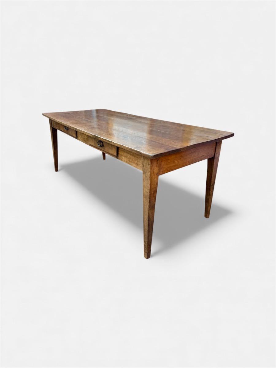 Antieke Franse eettafel eikenhout ca 1800