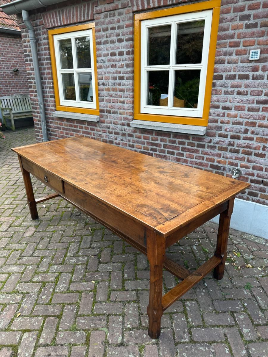 Antieke Franse eettafel tafel boerentafel