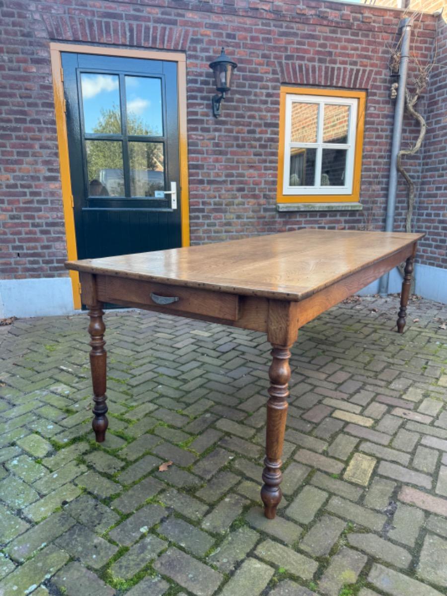 Antieke Franse eettafel tafel boerentafel 