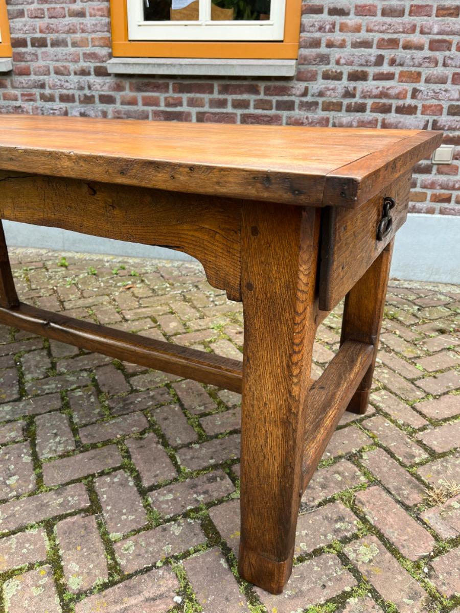 Antieke Franse eettafel tafel boerentafel eikenhout 