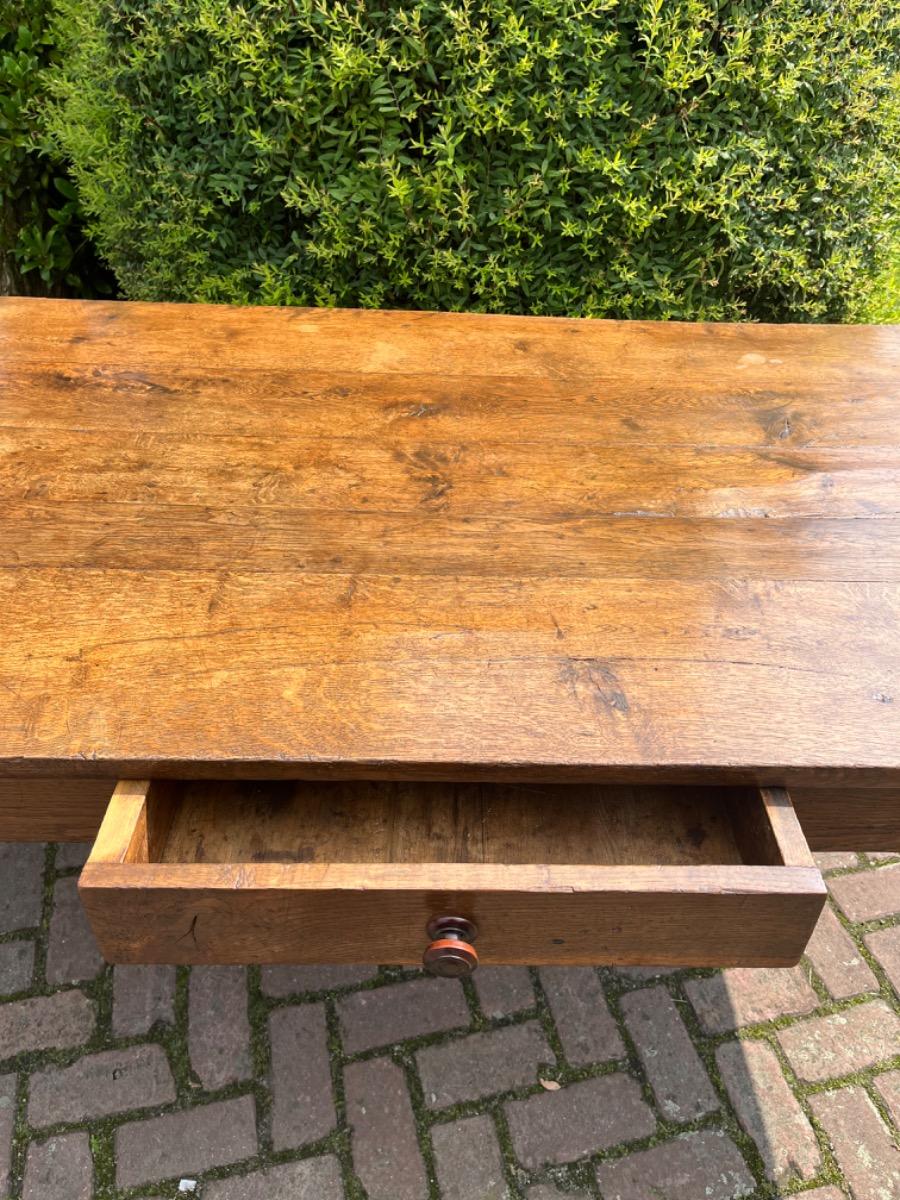 Antieke Franse eettafel tafel boerentafel eikenhout 