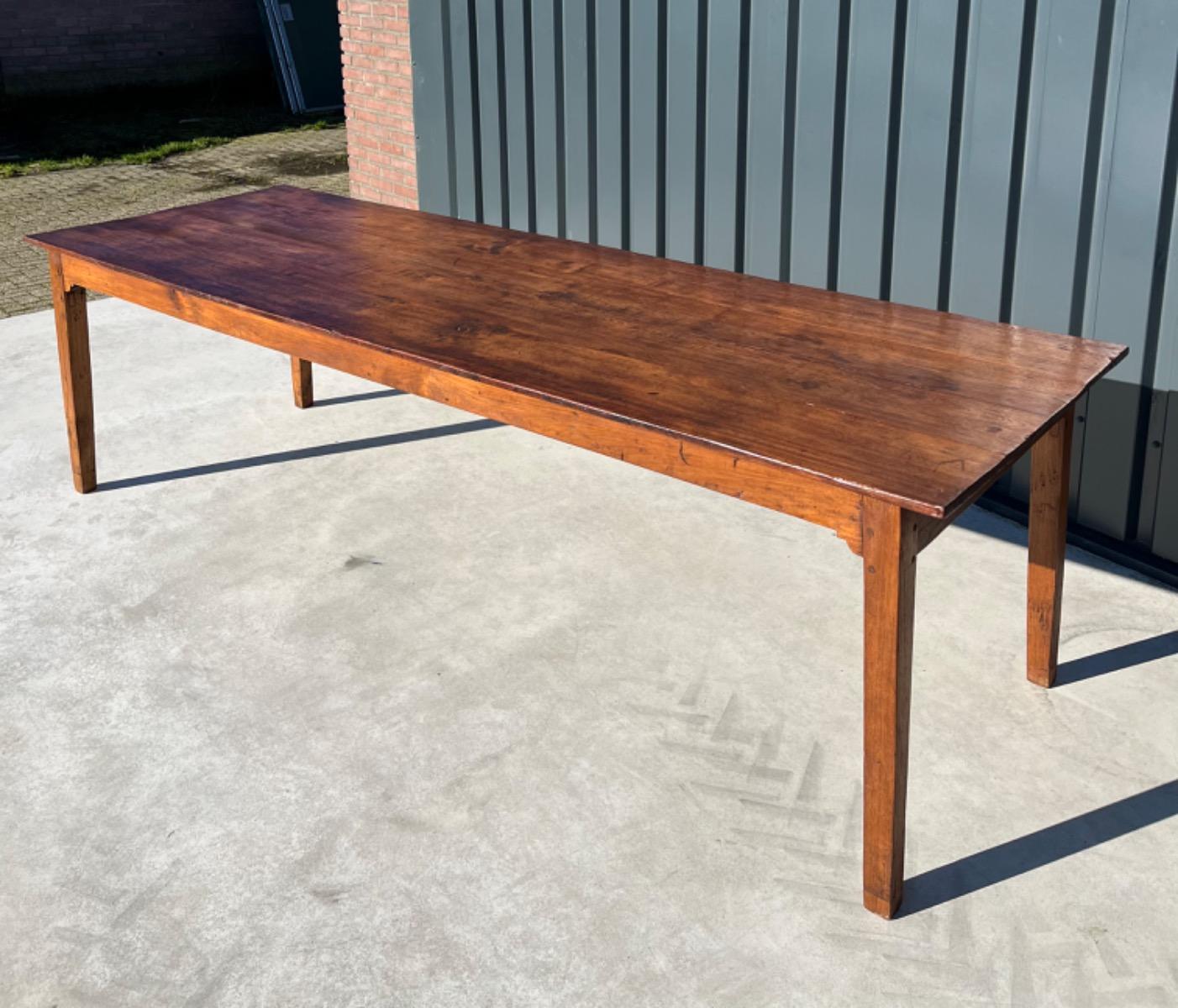 Antieke Franse eettafel tafel eikenhout 