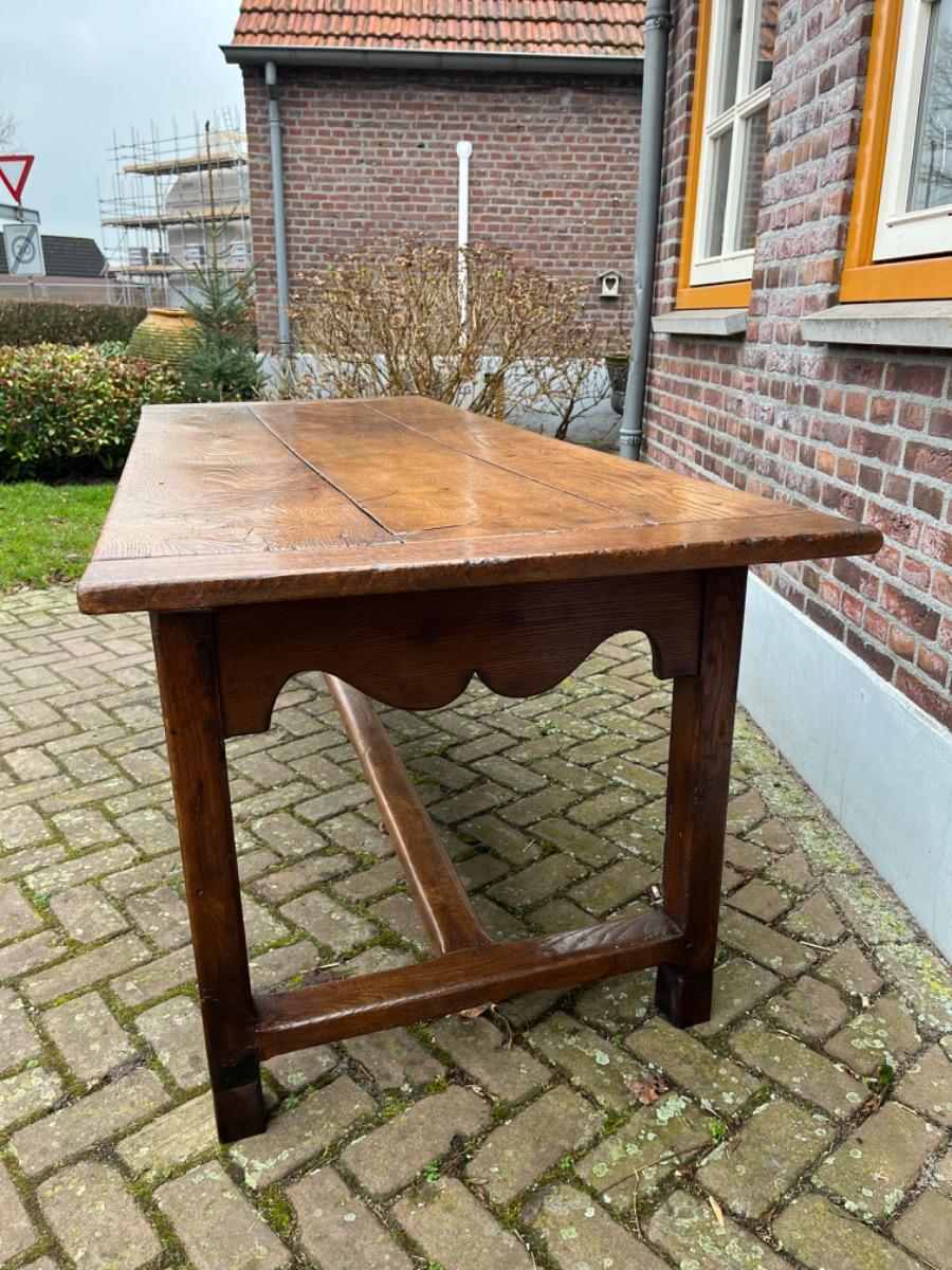 Antieke Franse eettafel tafel eikenhout 