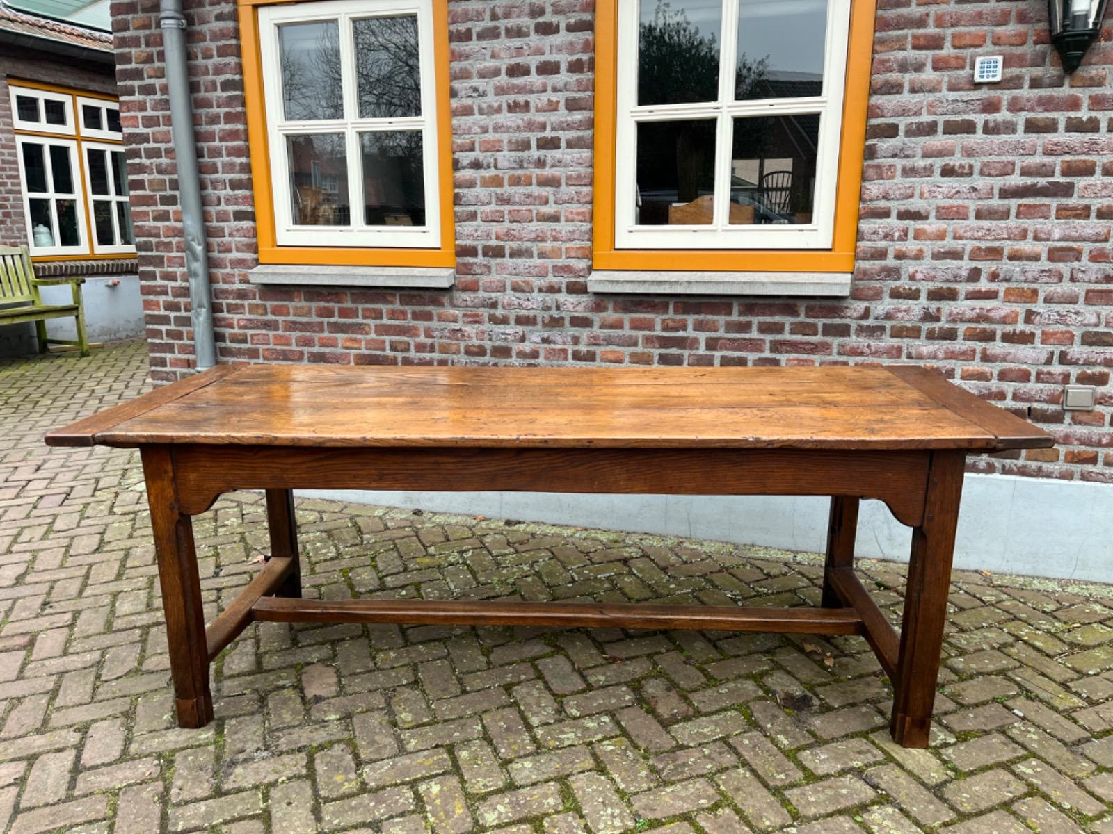 Antieke Franse eettafel tafel eikenhout 