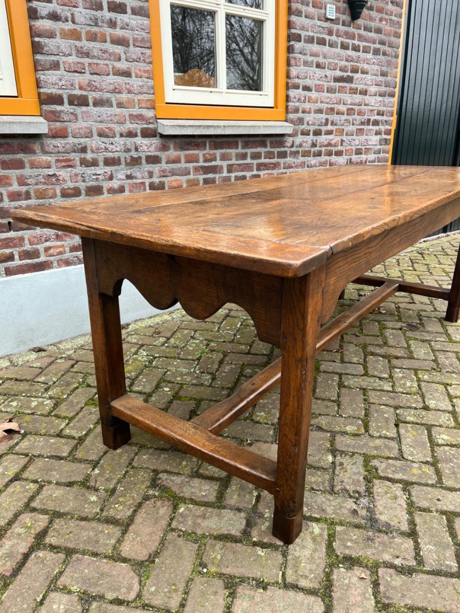 Antieke Franse eettafel tafel eikenhout 