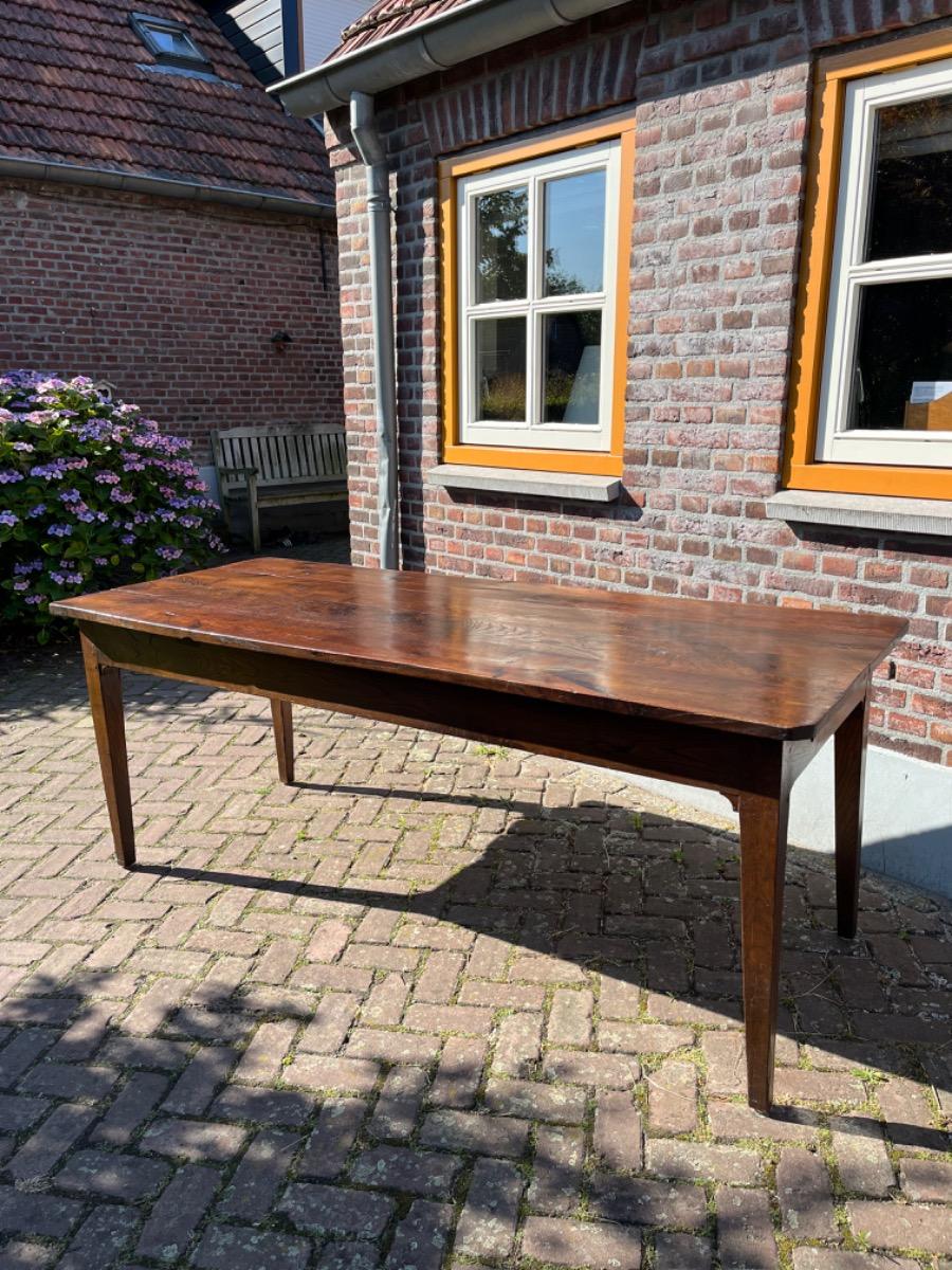 Antieke Franse eettafel tafel eikenhout 