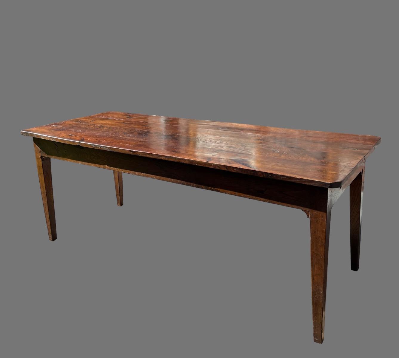 Antieke Franse eettafel tafel eikenhout 