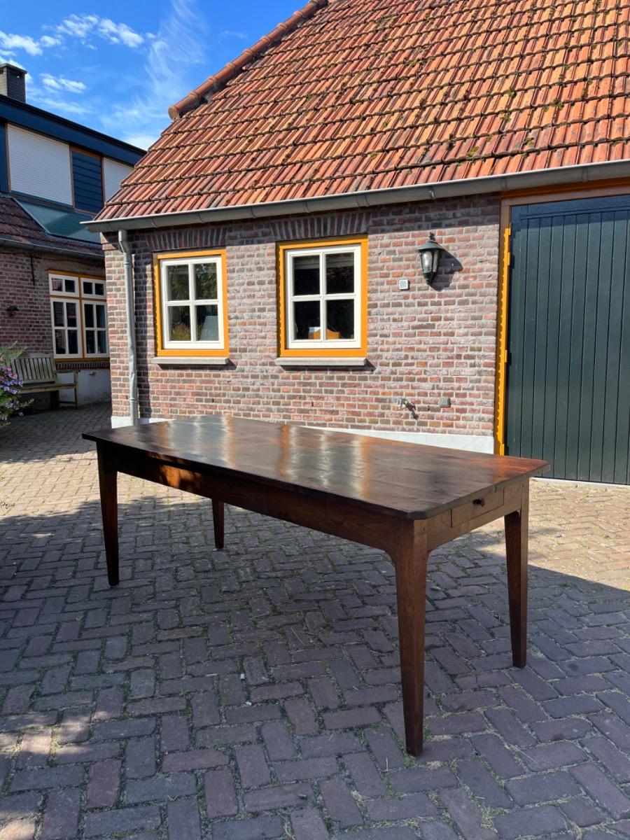 Antieke Franse eettafel tafel eikenhout 