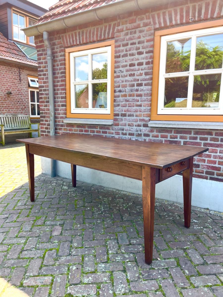 Antieke Franse eettafel tafel eikenhout 