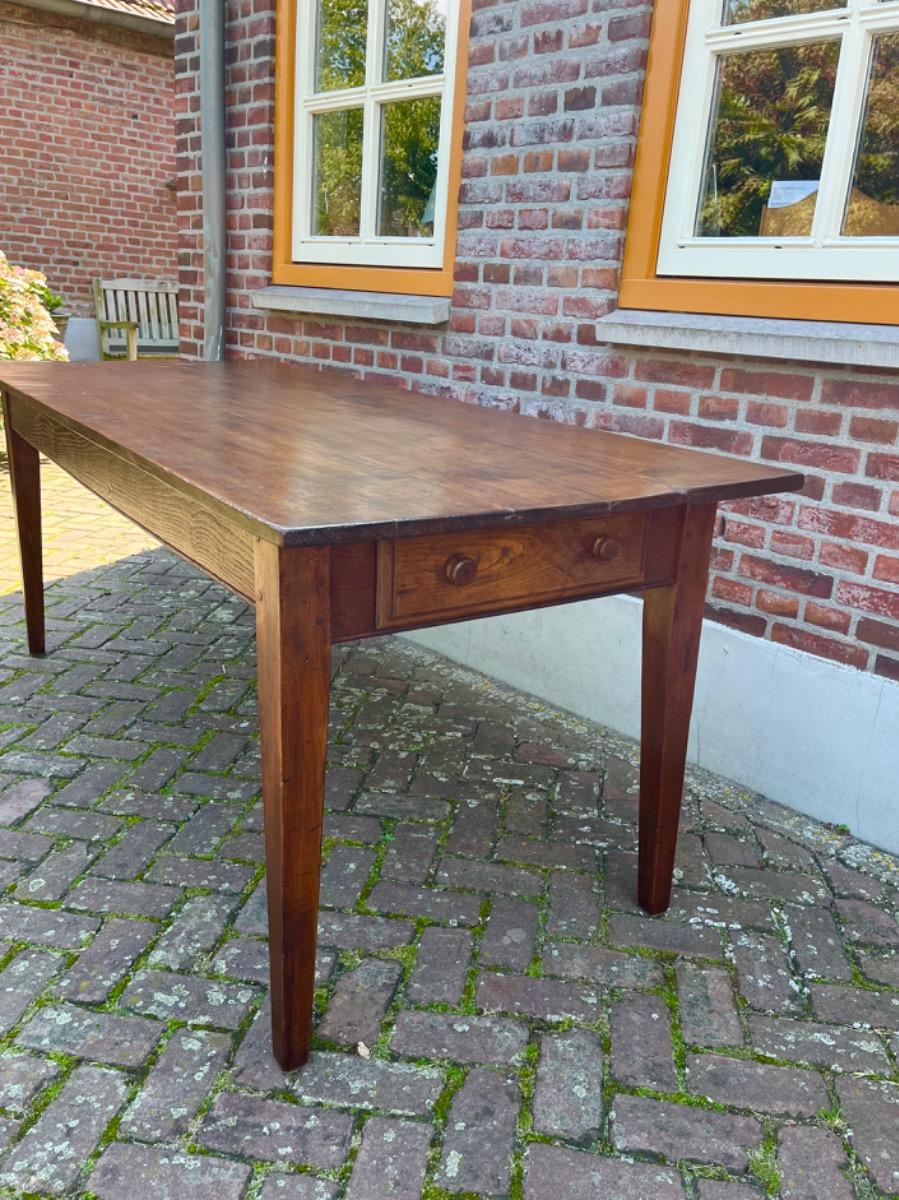 Antieke Franse eettafel tafel eikenhout 