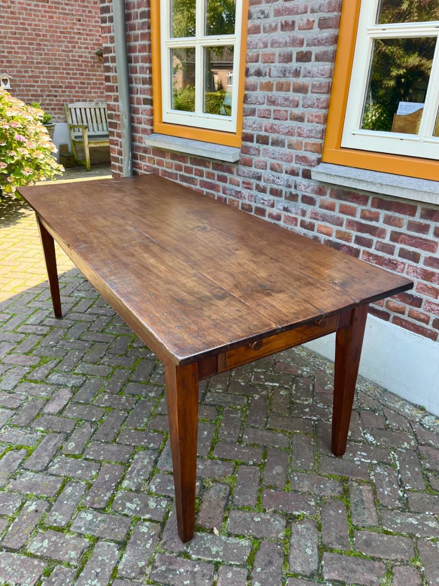 Antieke Franse eettafel tafel eikenhout 