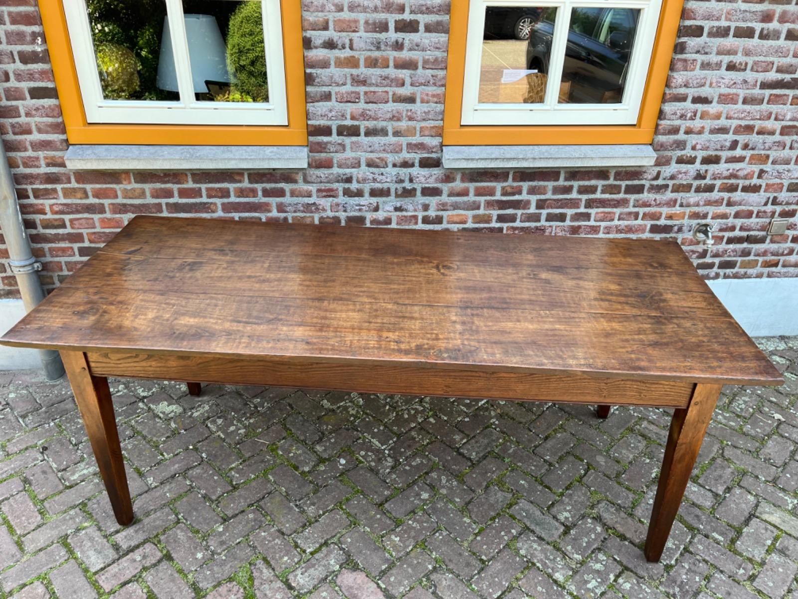 Antieke Franse eettafel tafel eikenhout 