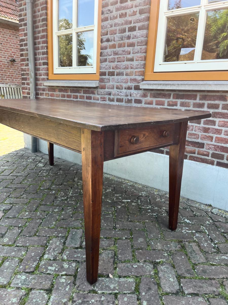 Antieke Franse eettafel tafel eikenhout 