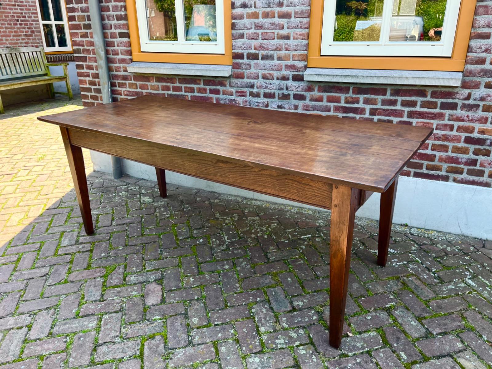 Antieke Franse eettafel tafel eikenhout 