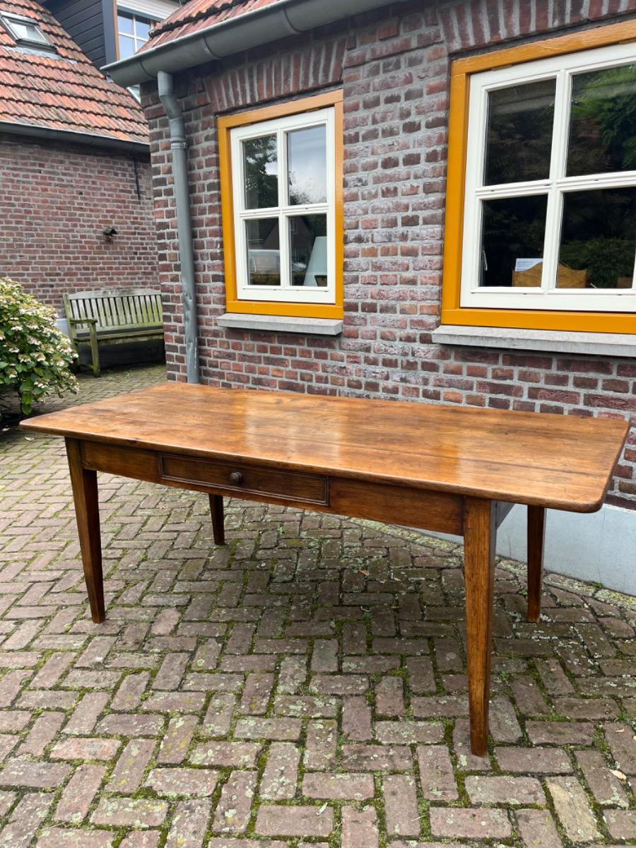 Antieke Franse eettafel tafel eikenhout 