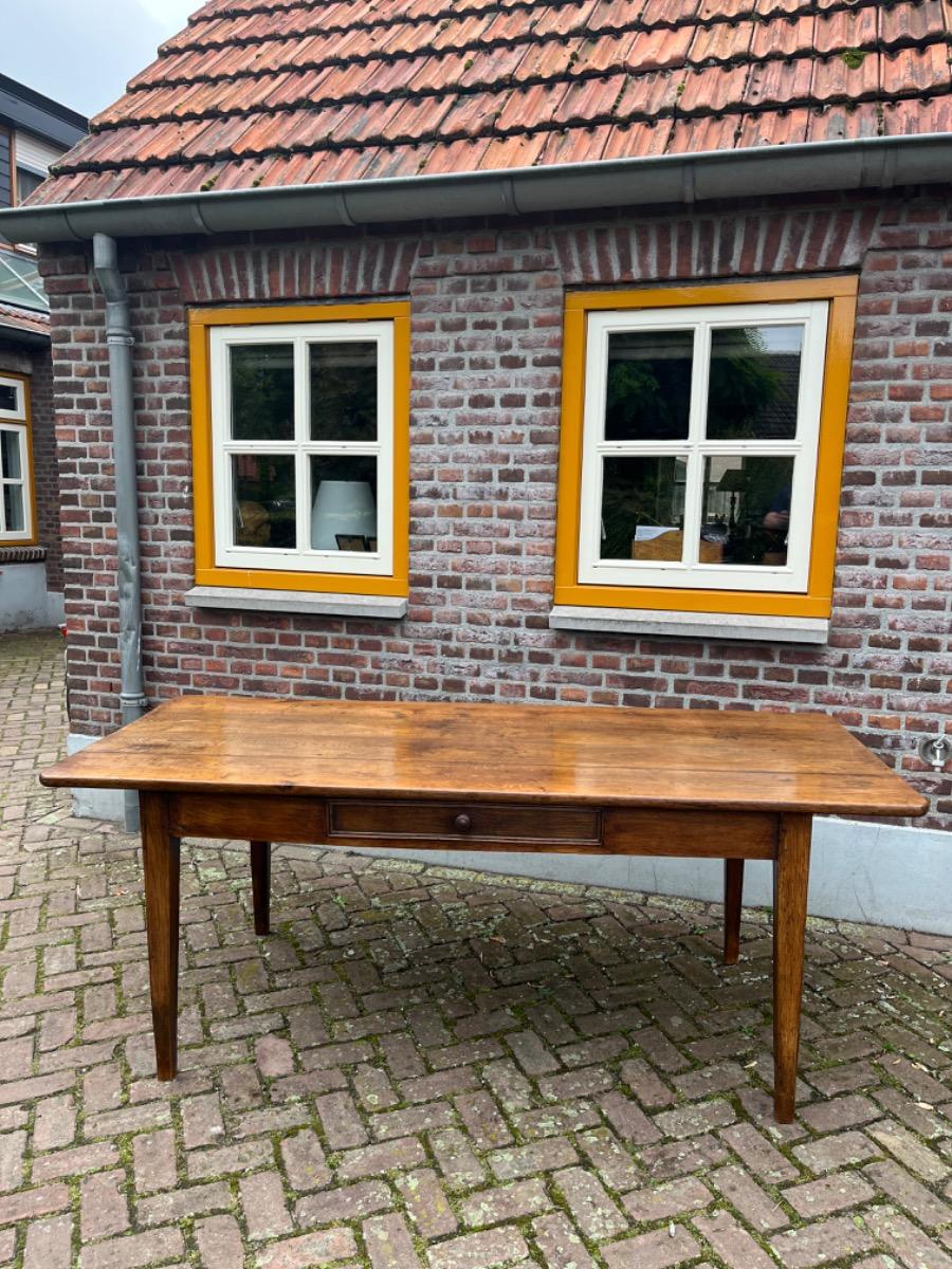 Antieke Franse eettafel tafel eikenhout 