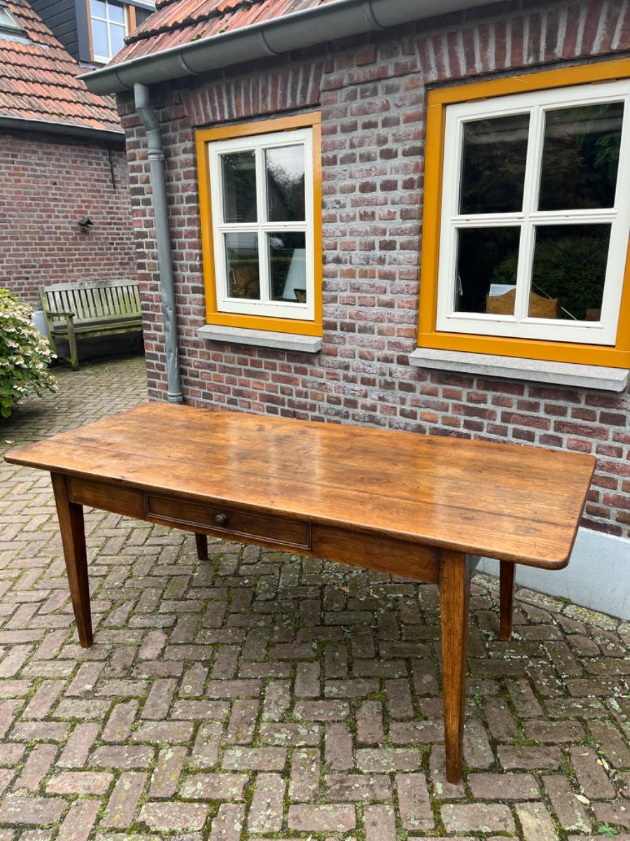 Antieke Franse eettafel tafel eikenhout 