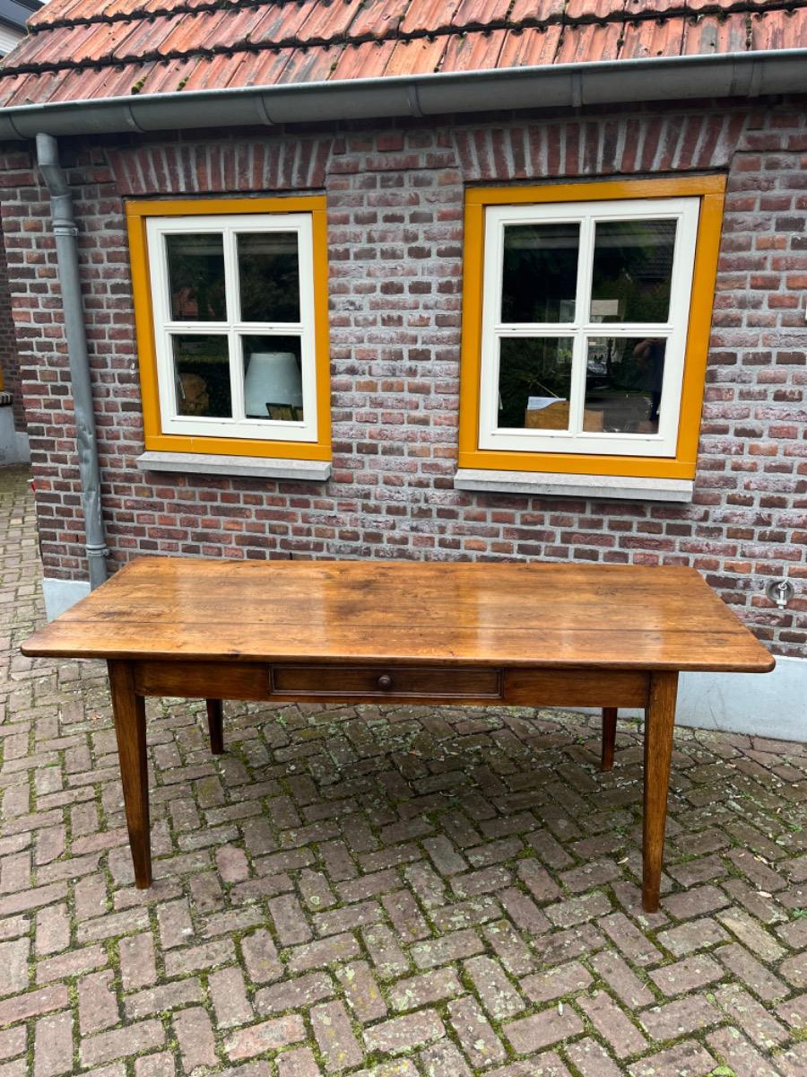 Antieke Franse eettafel tafel eikenhout 