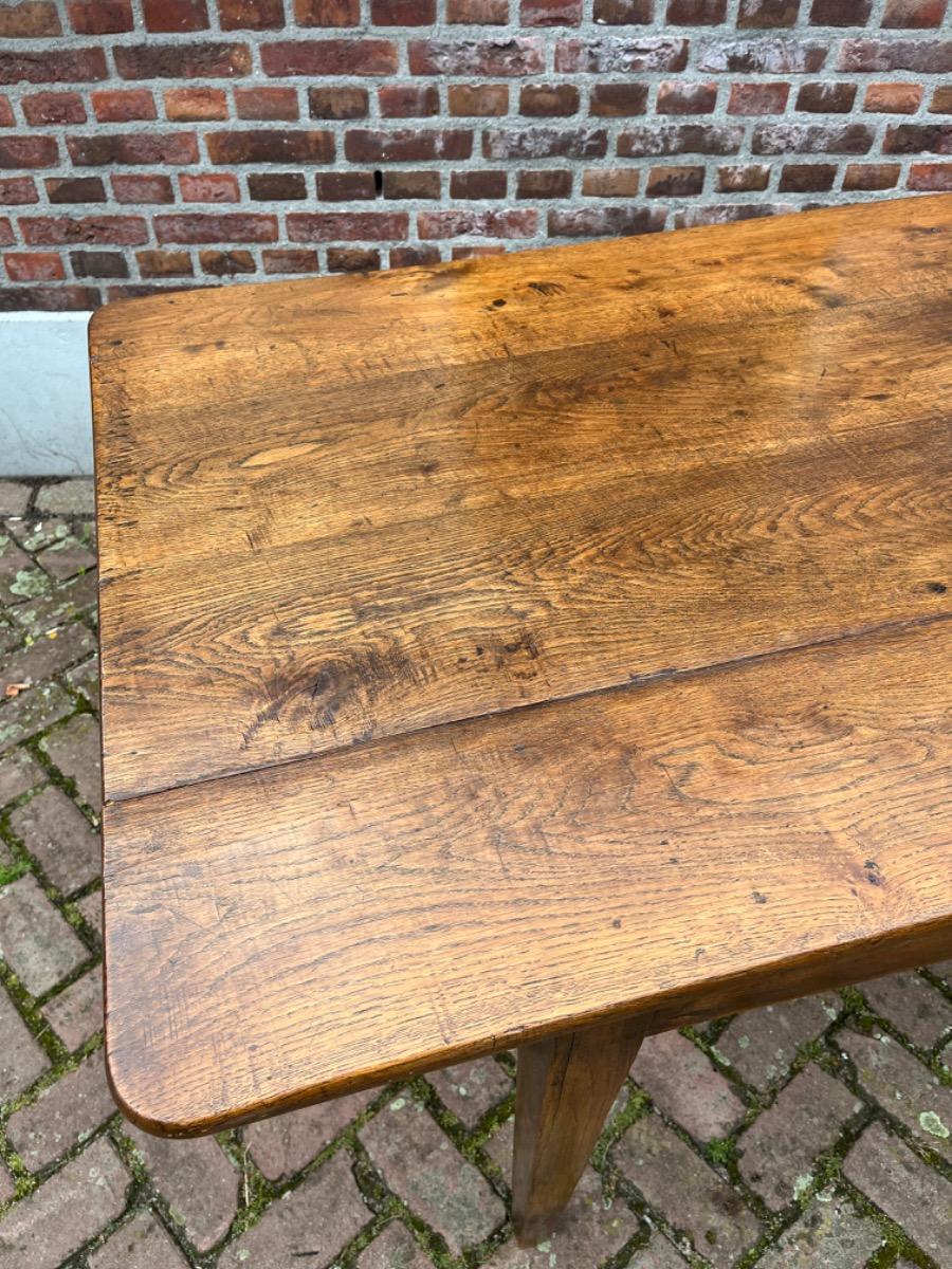 Antieke Franse eettafel tafel eikenhout 