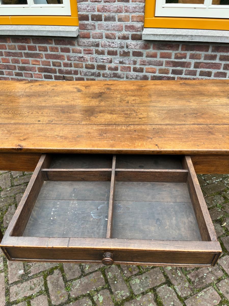 Antieke Franse eettafel tafel eikenhout 