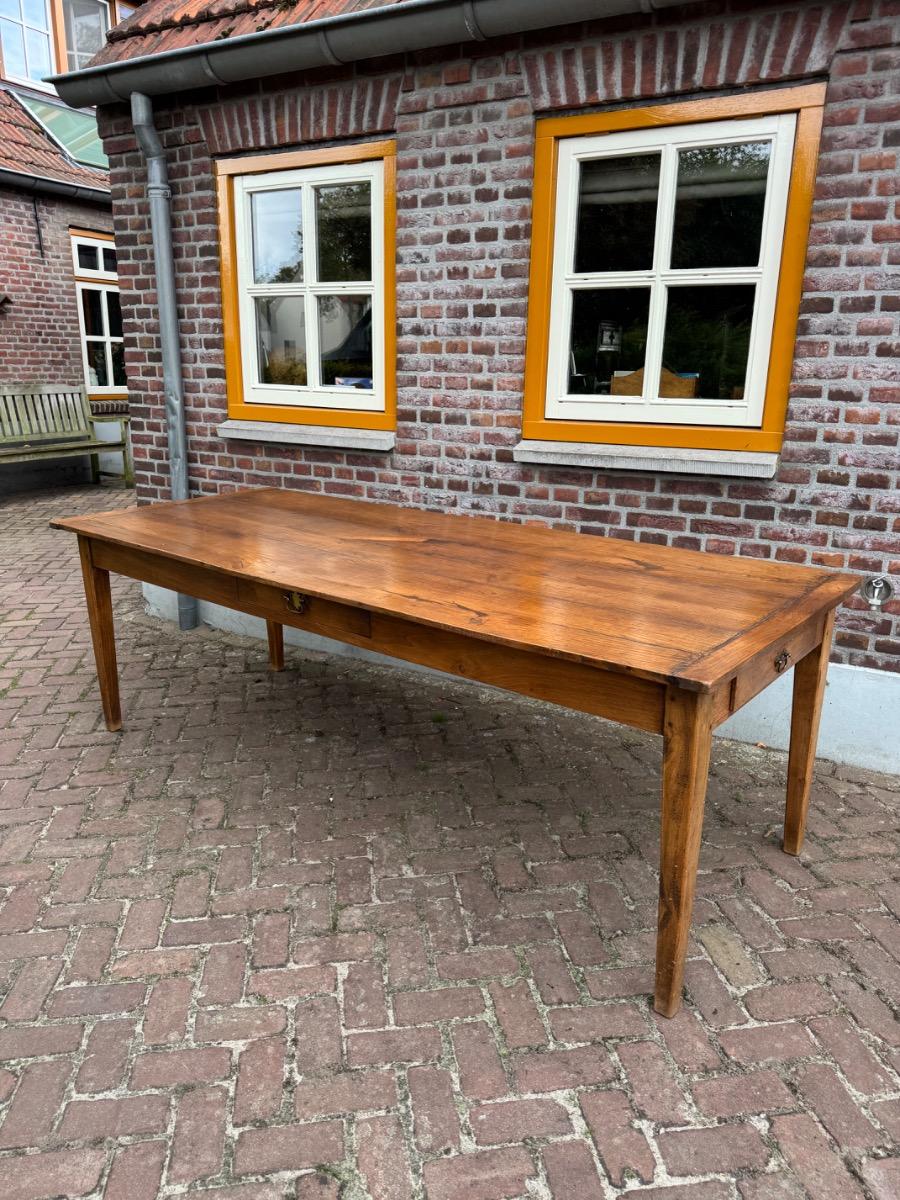 Antieke Franse eettafel tafel eikenhout 