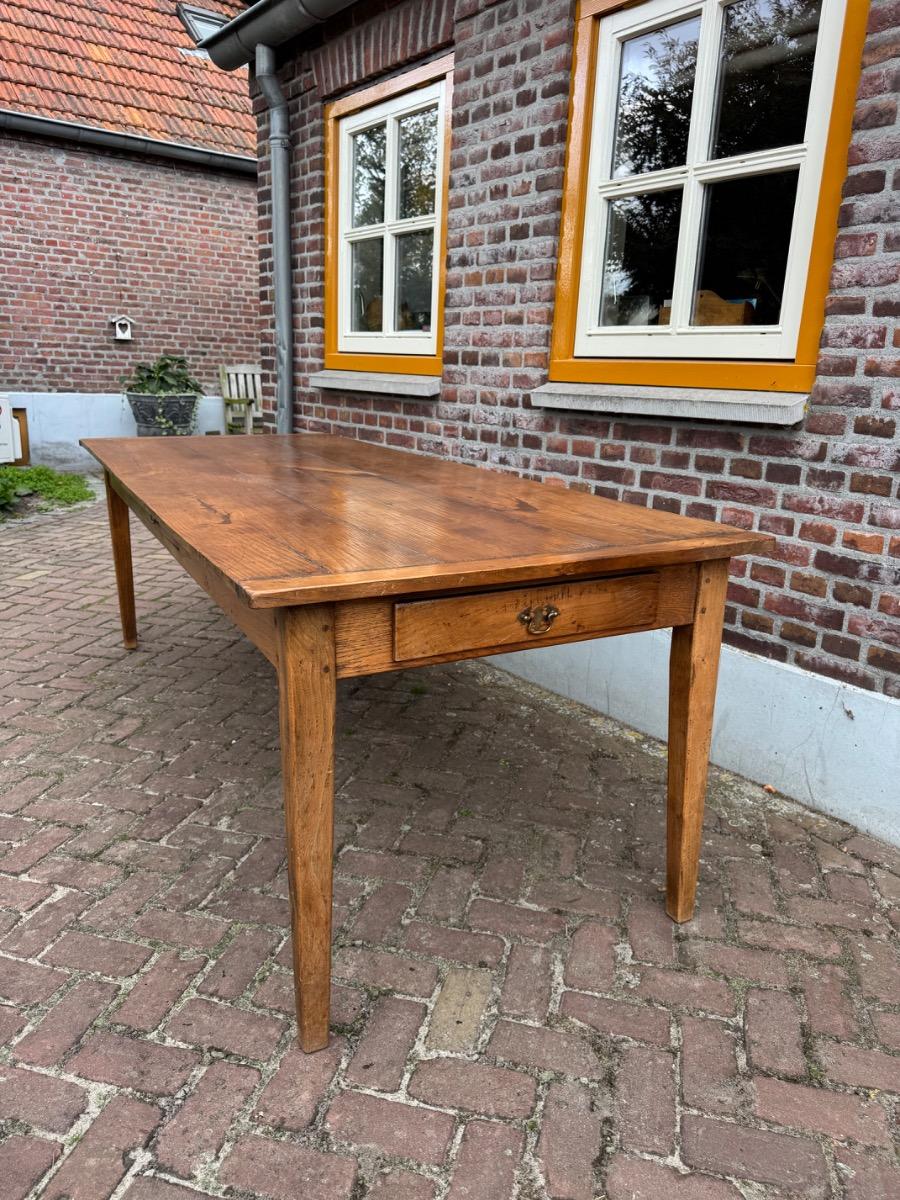 Antieke Franse eettafel tafel eikenhout 