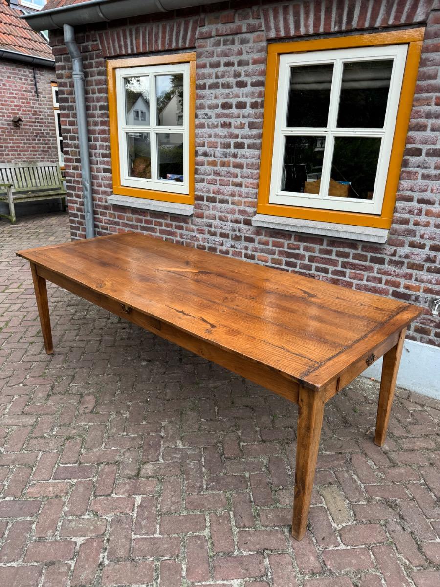 Antieke Franse eettafel tafel eikenhout 