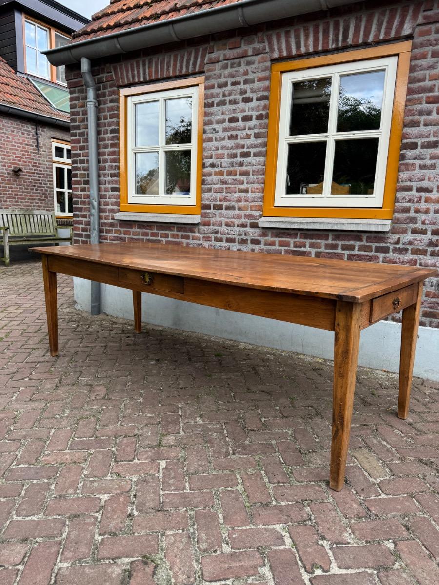 Antieke Franse eettafel tafel eikenhout 