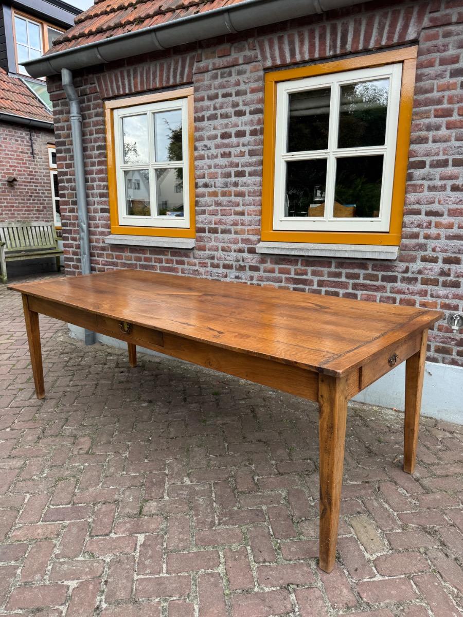 Antieke Franse eettafel tafel eikenhout 