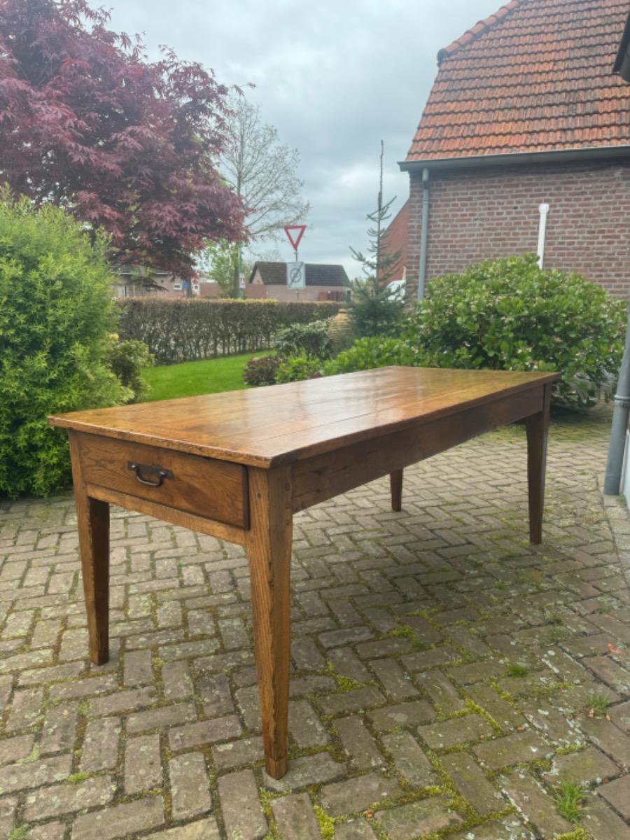 Antieke Franse tafel eettafel boerentafel 