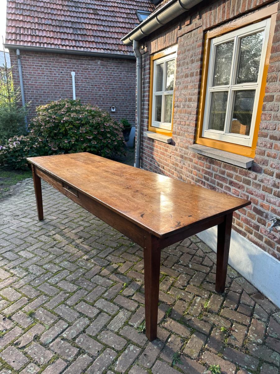 Antieke Franse tafel eikenhout 