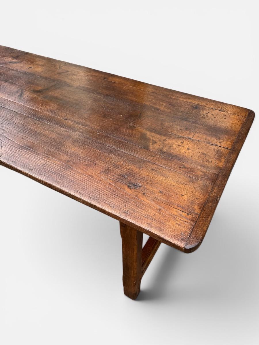 Antieke Franse tafel in eikenhout 245cm