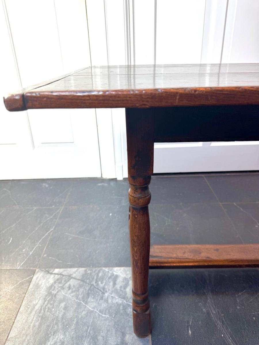 Antique center table in oak ca 1680