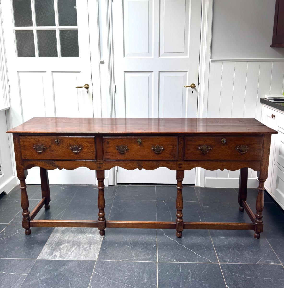 Antique dresser base ca 1750