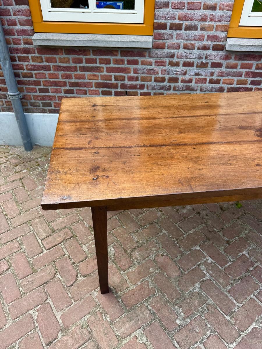 Antique farmhouse table in walnut ca 1800