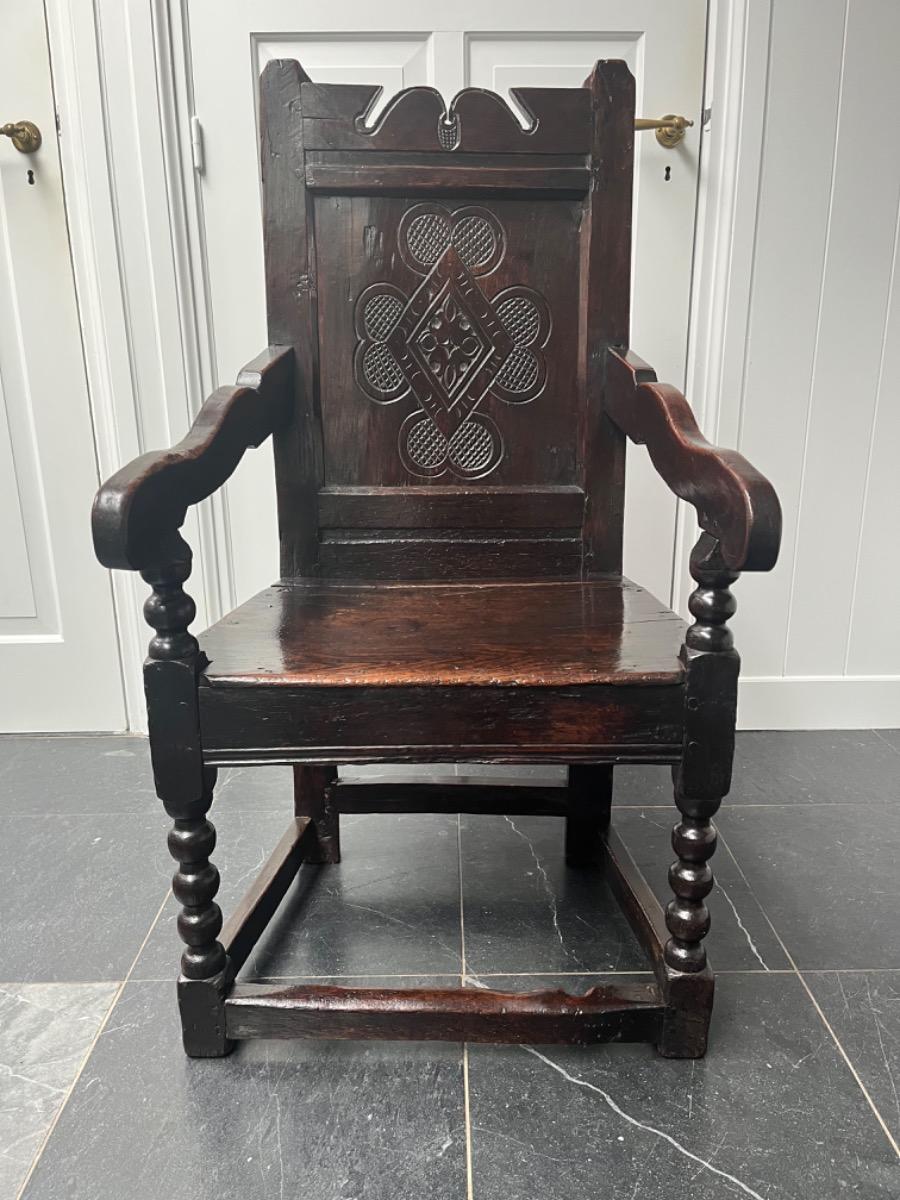 Engelse wainsscott chair ca 1680