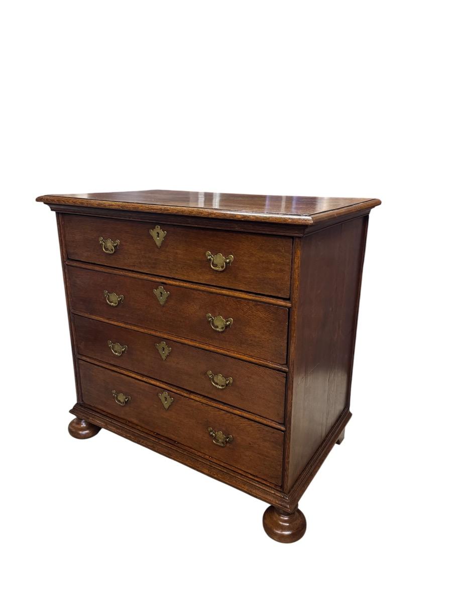 English oak chest of drawers late 17th century 