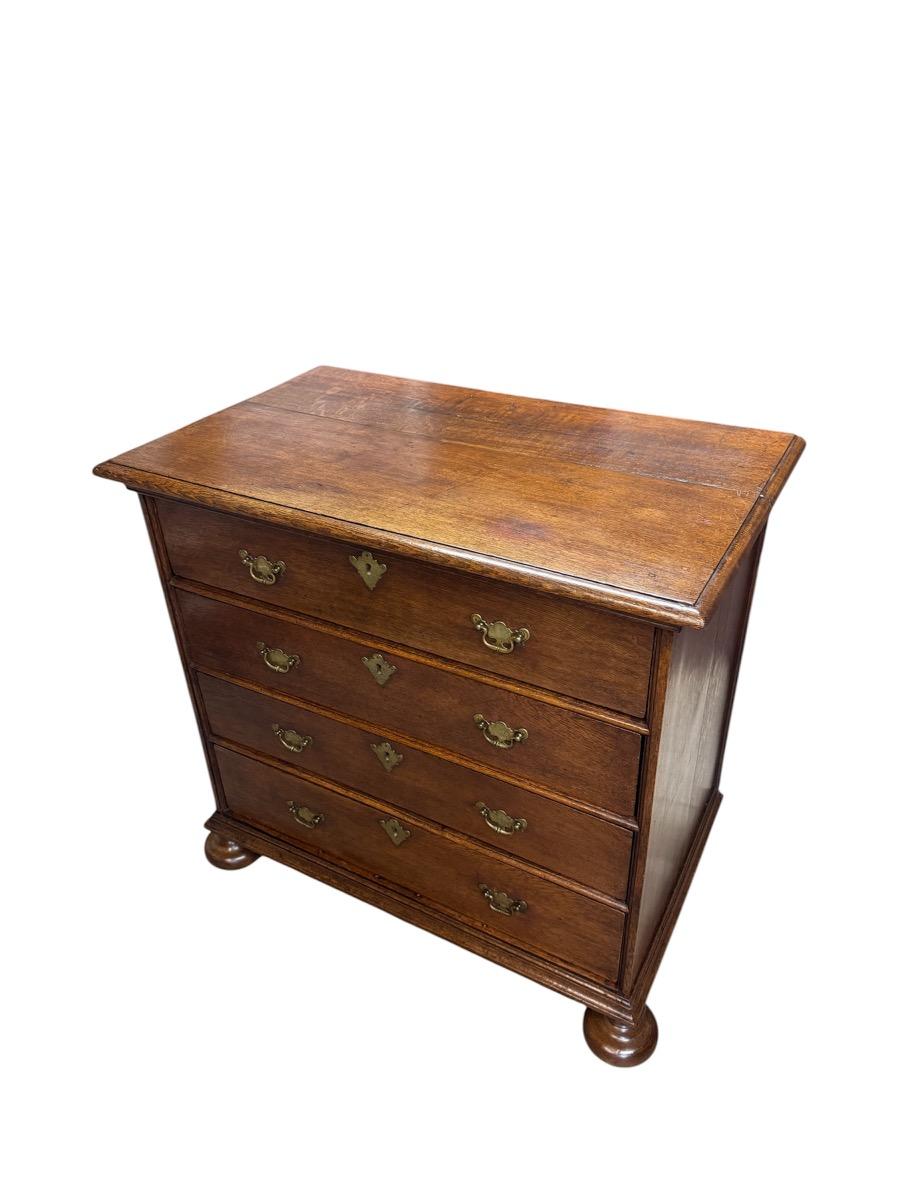 English oak chest of drawers late 17th century 