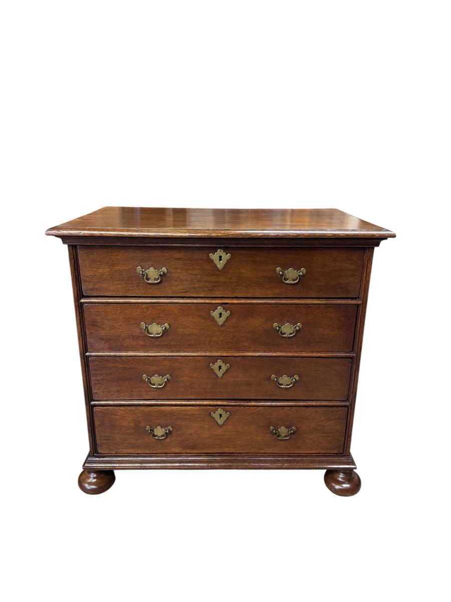 English oak chest of drawers late 17th century 