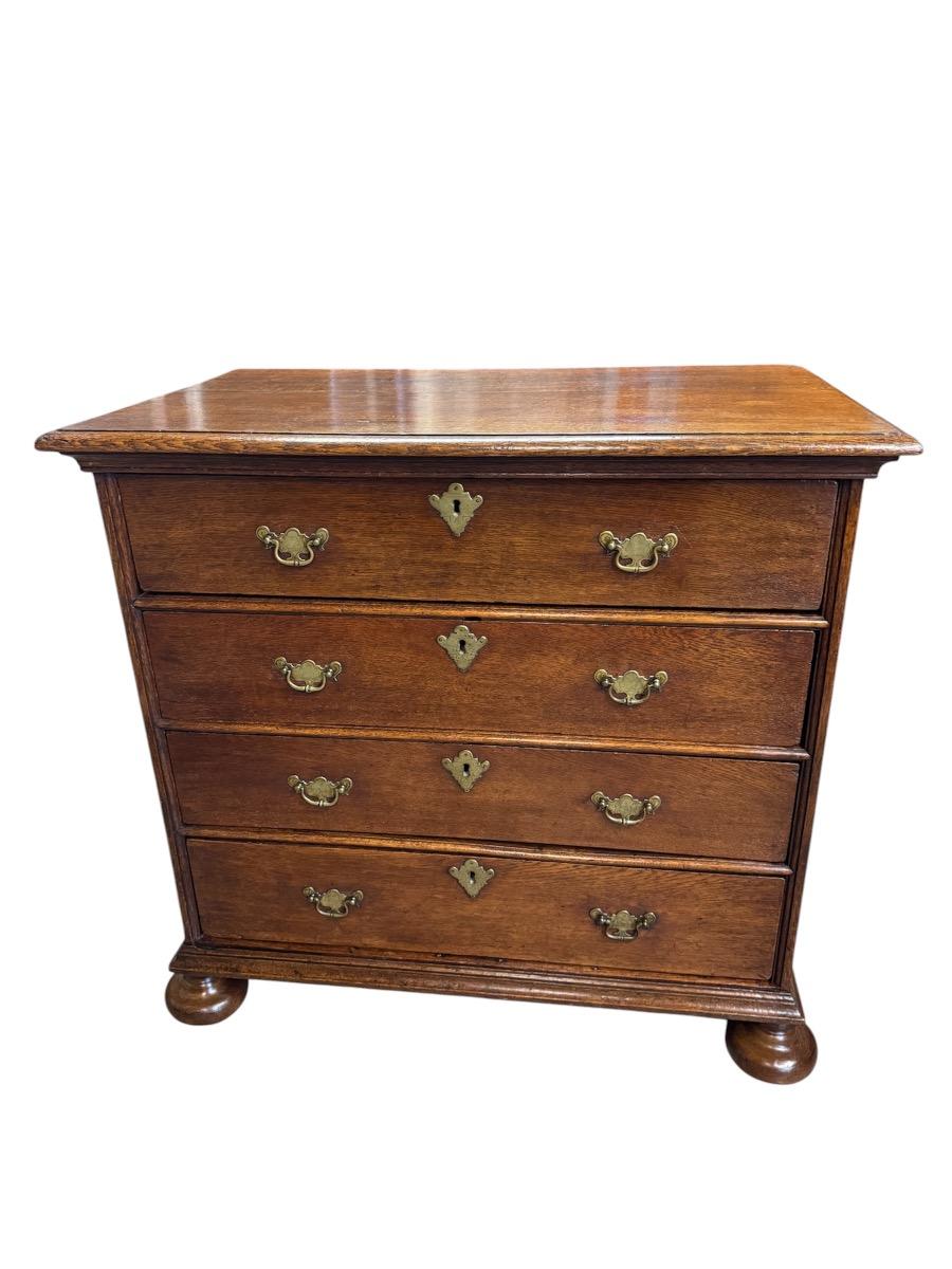 English oak chest of drawers late 17th century 